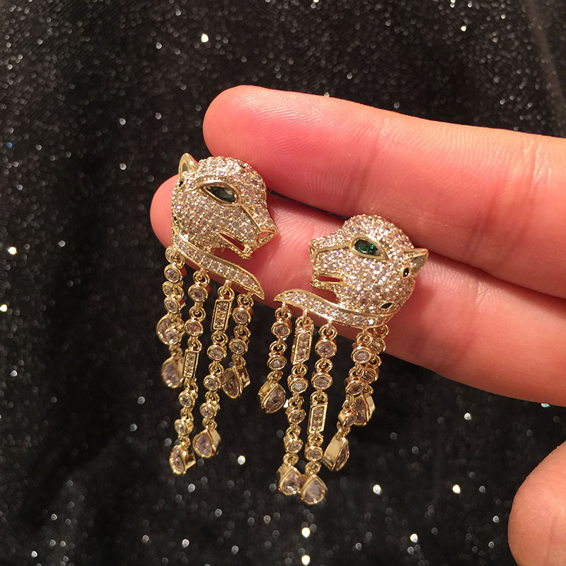 Fashion Cartoon Animal Earrings Retro Long Fringe Earrings display picture 2