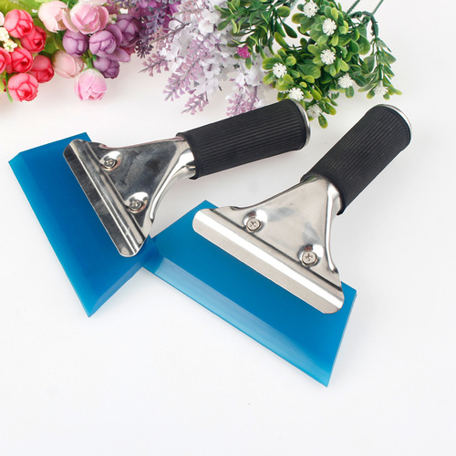 Car film application tool scraper wear-resistant rubber scraper multi-functional scraper film applicator scraper stainless steel handle squeegee
