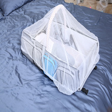 歐式便攜式新生兒嬰兒床寶寶旅行可折疊小床bb床帶蚊帳迷你床中床