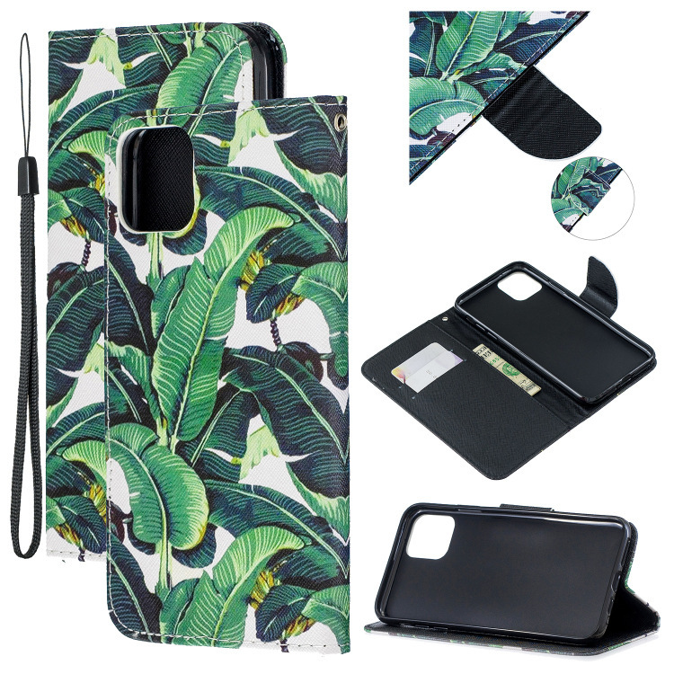 Simple Style Leaf Cat Flower Pu Leather     Phone Cases display picture 3