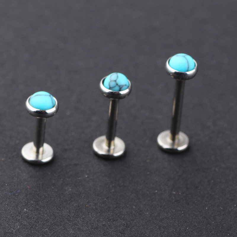 Pointed titanium steel lip stud product view