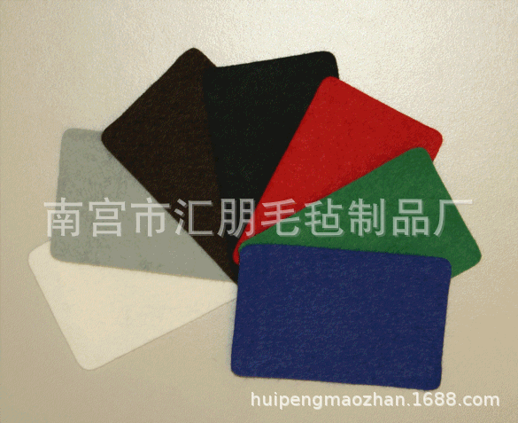 彩色手工diy涤纶背胶化纤毛毡布 幼儿园彩色毛毡布 隔音彩色毡