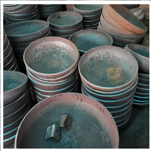 Carbon steel stamping flat bottom hemispherical round head tank pressure vessel head pipe cap plug non-standard to bottom head