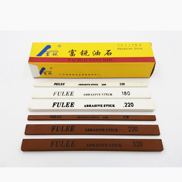 FULEE富锐油石 模具抛光省模红色白色3*12*150 600#~900#国产油石