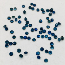 批發銷售天然藍寶石裸石戒面 圓形1.5MM -3MM 可做首飾群鑲配石