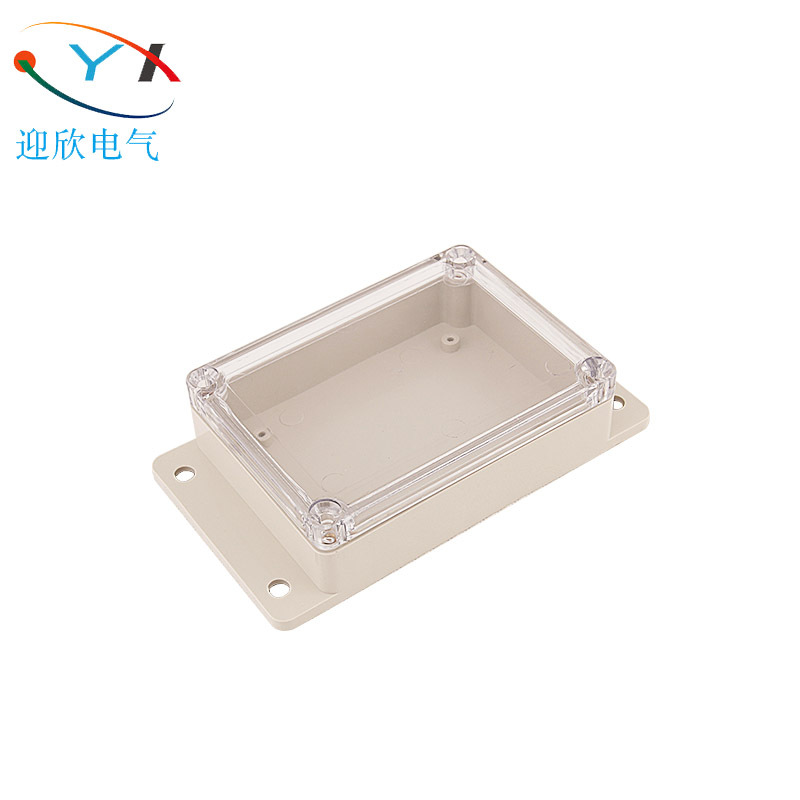 厂家直销115*85*35mm带耳透明接线盒 防溅盒 防尘盒 PCB线路板盒