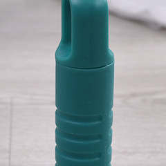 Wholesale factory flat mop wax mop pole handle four colors red yellow blue green rotatable dust push accessories