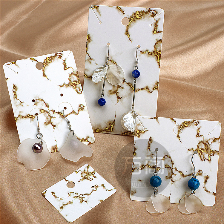 耳环卡片包装 耳钉首饰包装卡 饰品耳饰挂卡纸质 彩印diy设计现货