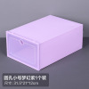 Transparent plastic shoe box storage box shoema flip drawer box -style shoe box female home shoes storage artifact thickened