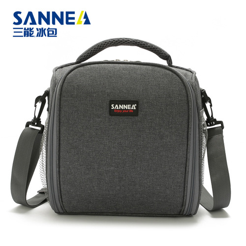 SANNE new portable lunch bag, outdoor picnic bag, small folding thermal bag, aluminum film fresh-keeping ice bag