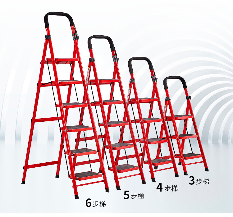 厂家直供批发人字梯折叠梯子家用梯 三步四步五步六步移动梯子|ms