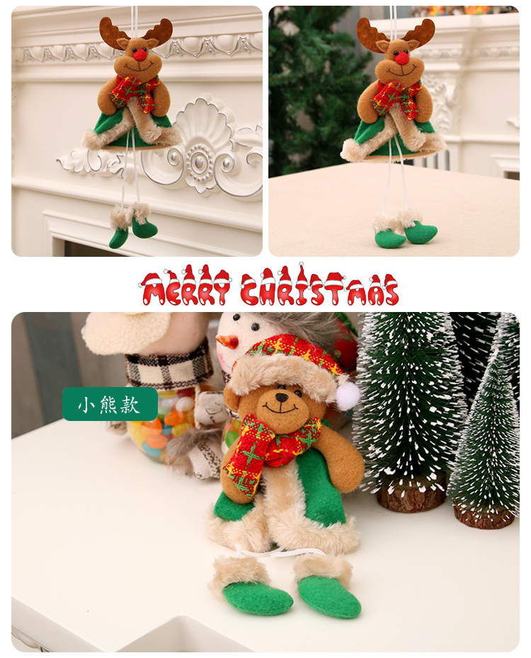 Weihnachts dekoration Weihnachten mit Bein anhnger Weihnachts geschenk kleine Stoff Weihnachts baum anhnger kleine Puppepicture8
