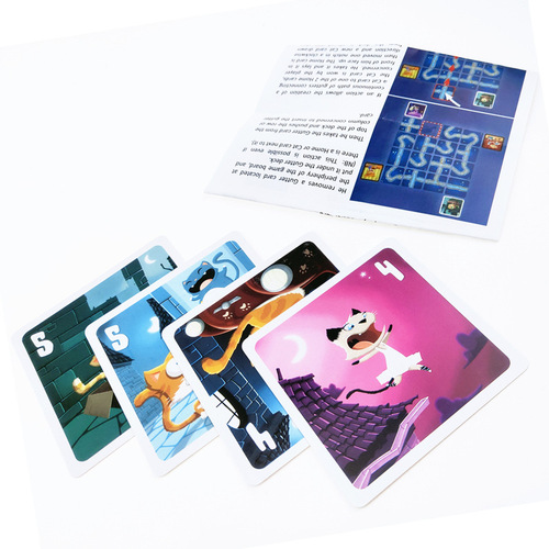 Stray Cat Chabyrinthe English Board Game Party Entertainment Strategy Werewolf Killing Board Game Cross-Border Hot Model