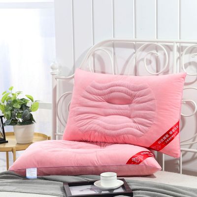 厂家直销灯芯绒枕芯纯色决明子枕头单人双人酒店成人护颈学生枕|ru