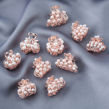 韩国珍珠发夹女小抓夹小号网红少女成人边夹发卡顶夹子头饰刘海夹