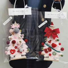 Teacher's Day Gift Transparent Tote Bag Flower Bouquet Wrapping Material Gift Mini Hug Bucket Floral Packaging Box