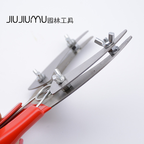 Stainless steel double-piece girdling scissors, garden scissors, gardening tool scissors, grafting knife, girdling scissors, fruit tree scissors