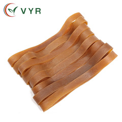 Vietnam-Viet-Italy VYR400*15 Natural Color Rubber Bands, Thickened & Widened Round Rubber Circles, Cowhide Elastic Strings