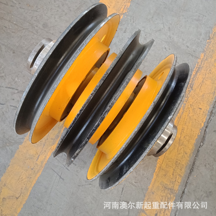 各种规格 行车滑轮组 耐磨热轧滑轮组 天车滑轮组滑轮片