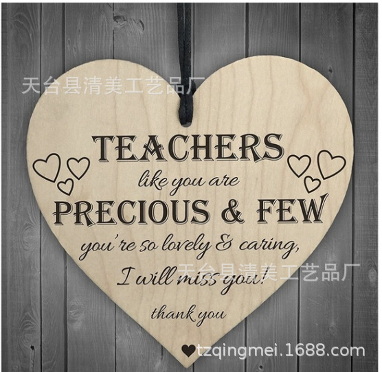 40 estilos 100mm amor madera chip colgante DIY madera colgante 1 paquete