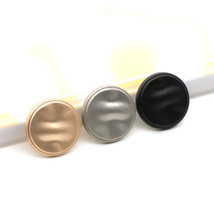 New metal coat buttons with round wave pattern for women's fashion trench coat decorative buttons, stylish Korean version metal hand-stitched buttons