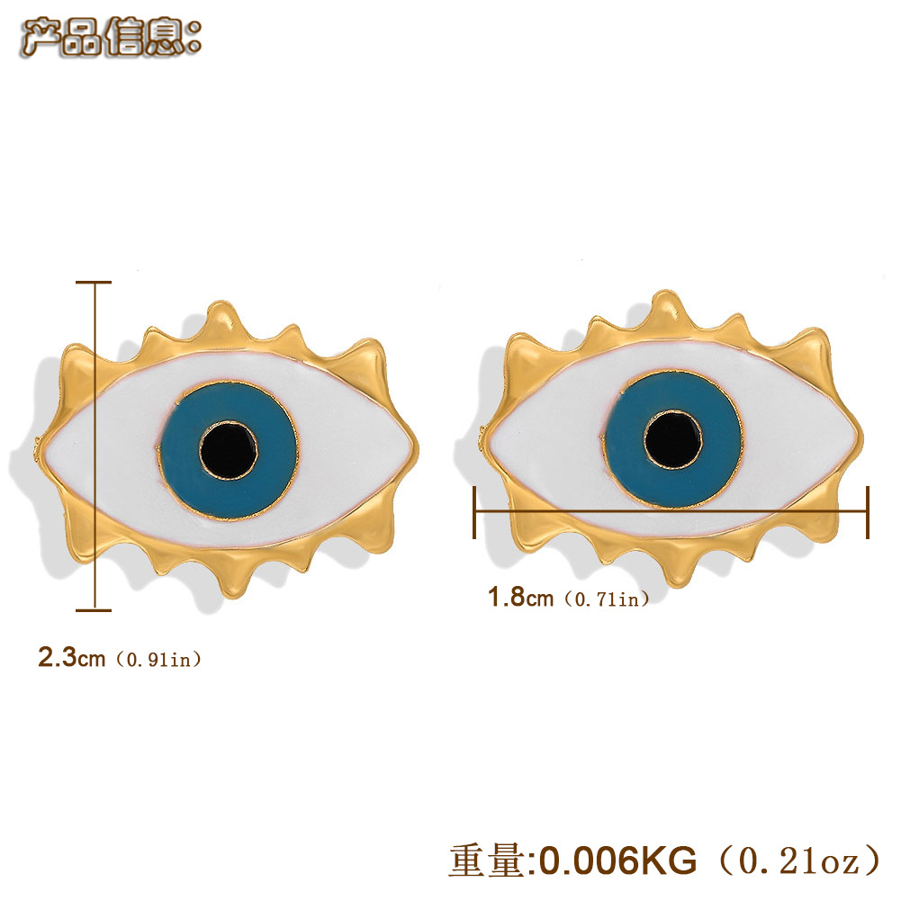 Korean New Alloy Eye Earring Fashion Earring Accessories display picture 1