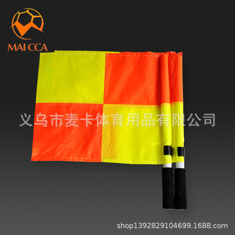 Football Game patrol flag assistant referee flag signal starting flag hand flag border cutting flag football referee equipment