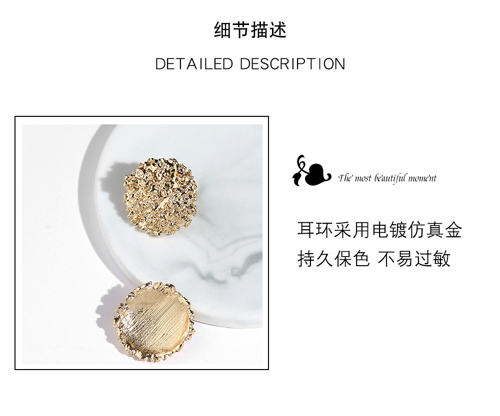 Fashion Geometric Ball Alloy Earrings Wholesale display picture 4