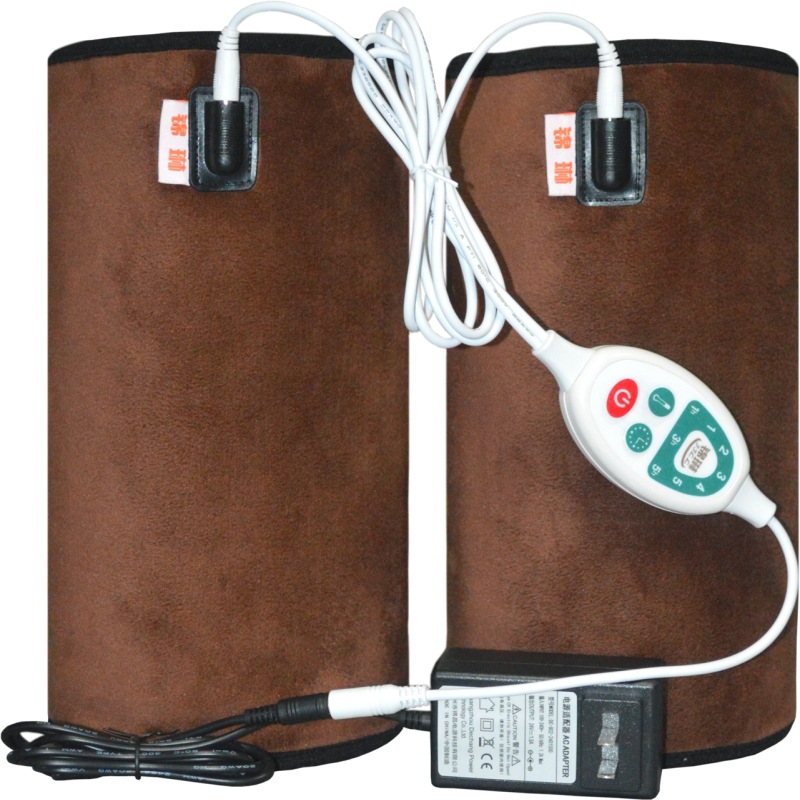 锦琳护膝加热护腿关节刺痛保暖炎老寒腿膝盖热敷暖膝宝艾炙盐电热|ms