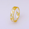 Retro resin, ring, accessory, European style