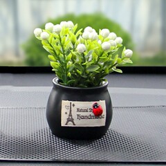 Car model decorative plant, simulated car-mounted potted plant, car interior decoration plant, creative car-mounted perfume, incense, ornament, wholesale