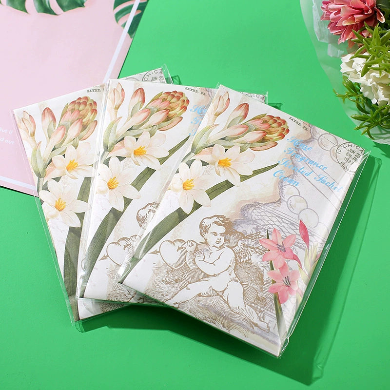 Копперплате печать документа конверт упаковка мешок ароматерапия упаковка на карту для образца пользовательского приглашения документ запечатанный мешок