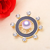 DIY pearl accessories Korean version of thick gold -plated creative design, popularity, brooch, broochbust, semi -fastener