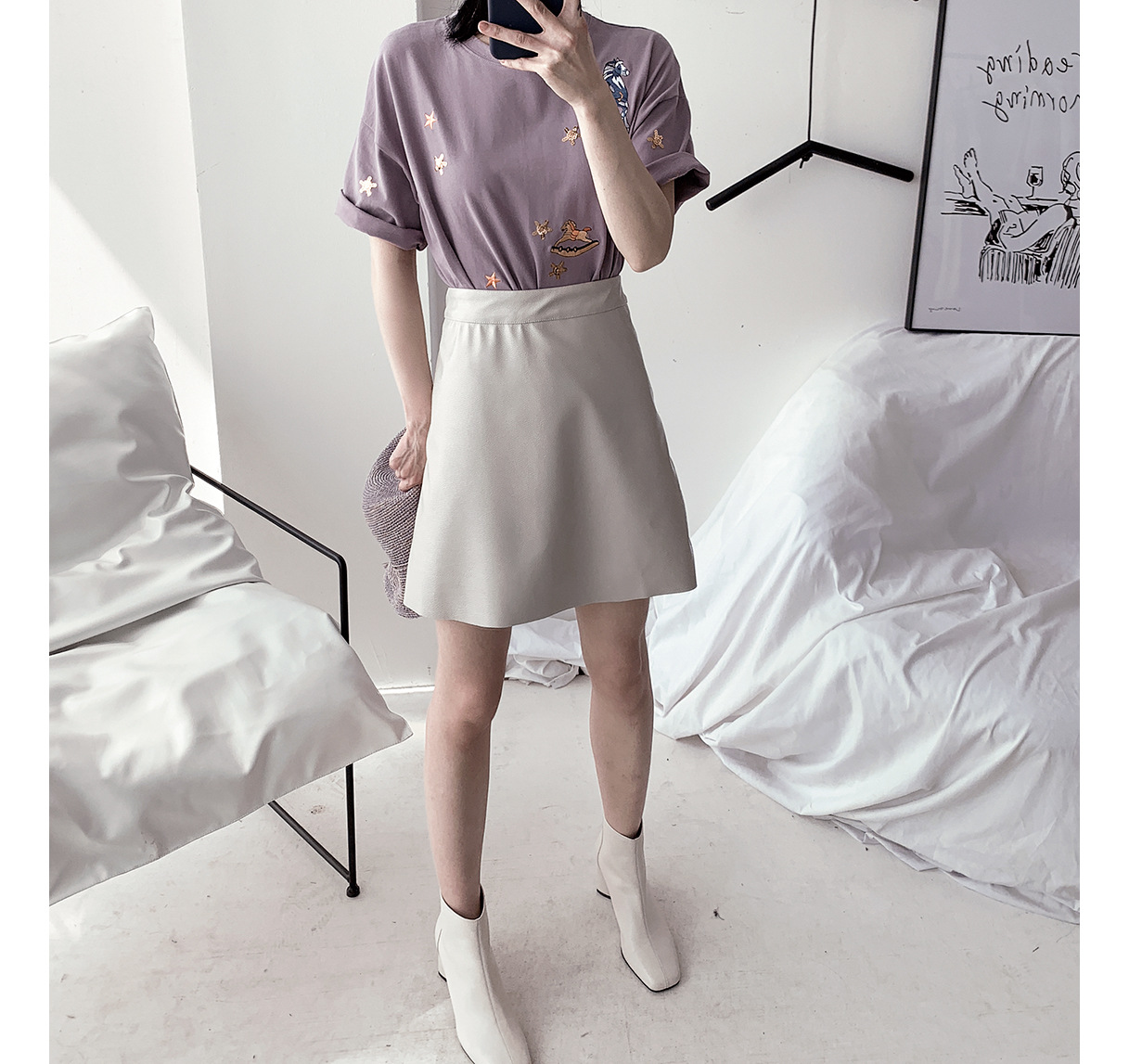 Jupe femme BAOCHENG BON PRODUIT en Cuir PU - Ref 3330438 Image 24