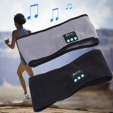 新款亞馬遜熱銷針織運動頭帶吸汗無線藍牙音樂耳機籃球健身發巾