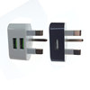 Single USB charger 5V1000MA double port USB2.1A general mobile phone charging carrier Hong Kong -style British regulations three -legged plug