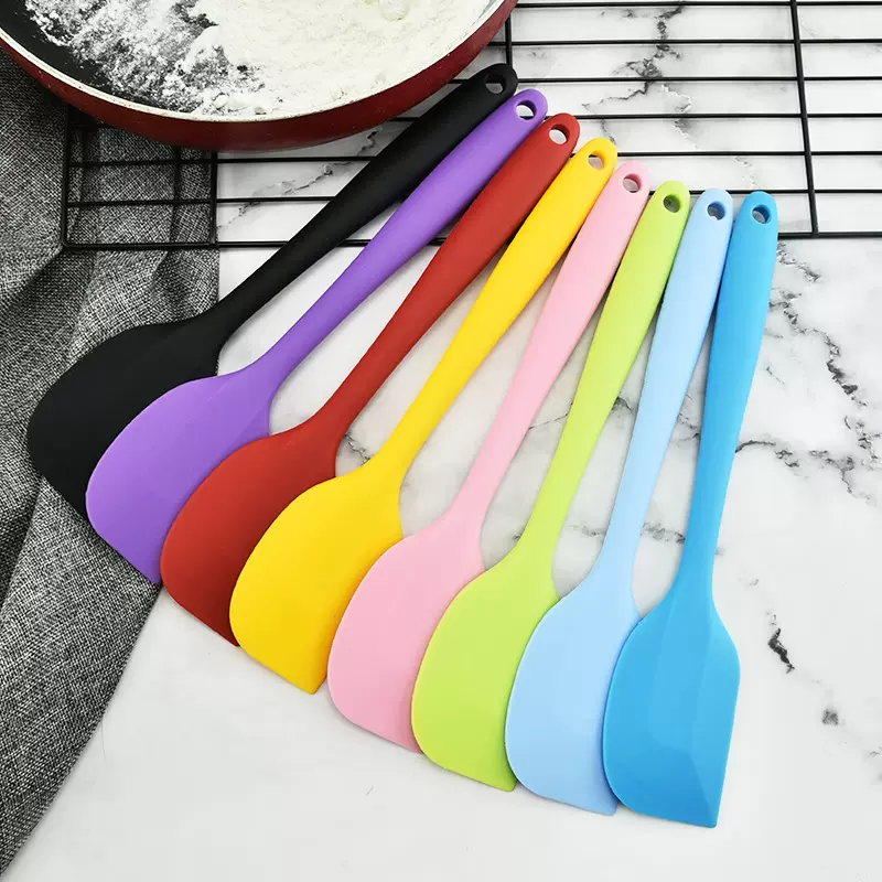 硅胶厨具全包大刮刀 DIY烘焙工具蛋糕奶油刮刀一体硅胶刮刀现货