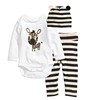 Bodysuit, trousers, hat, children's autumn set, 2023, long sleeve, 3 piece set