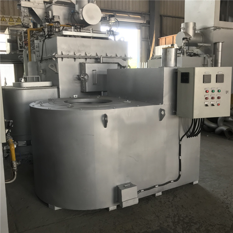 天然气坩埚熔铝炉 铝渣熔化炉 蓄热式烧嘴燃气工业炼铝炉500kg