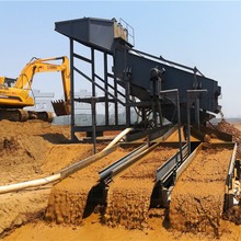 振動篩砂金開采設備 處理量大的分級選金機械 大型淘金設備生產線