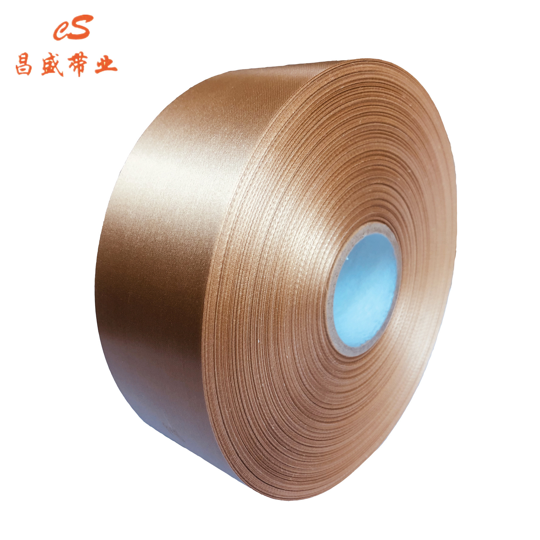 洗唛空白缎带 驼色棕色 涤纶缎带丝带 家纺水洗标洗水唛印刷