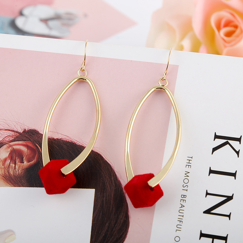 创意长款韩版气质耳圈 个性吊坠气质潮流耳钉个性耳坠女厂家批发|ms