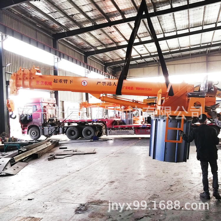 5吨固定式船吊 360度液压伸缩臂固定码头吊 船用吊机 甲板起重机