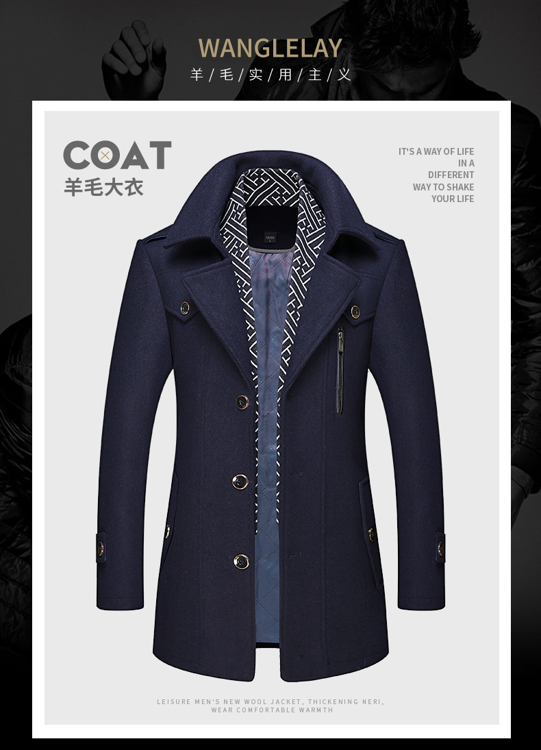 Manteau homme en Laine - Ref 3418922 Image 12