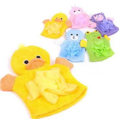 Manufactor children Bath towel Dual use Cartoon SpongeBob SquarePants Bath Ball Bath glove take a shower Chopping Foaming Net Artifact