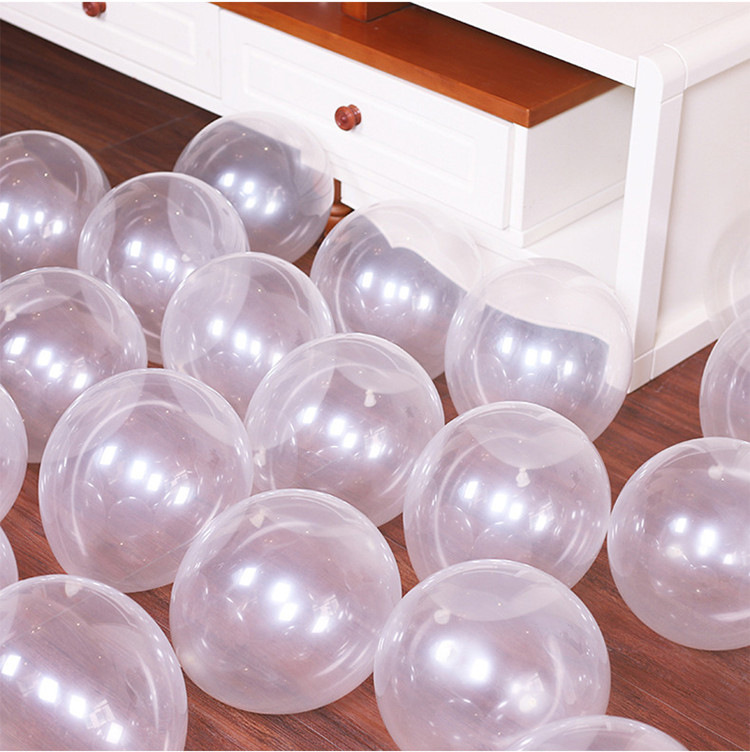 Double-layer latex round balloon