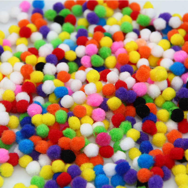 Protección del Medio Ambiente pompón piel Bola de los niños DIY Juguetes Accesorios de ropa accesorios de juguete ventas directas de la fábrica