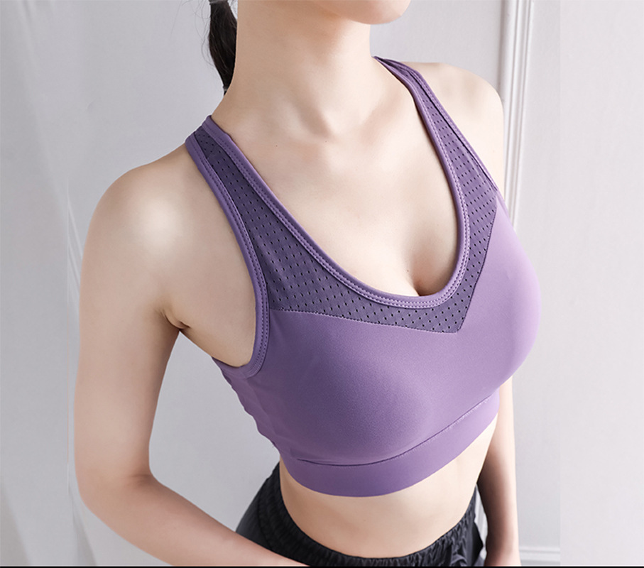 Ropa interior deportiva de las mujeres corriendo push up más tamaño breasted belleza ajustable espalda Yoga fitness alta resistencia a prueba golpes sujetador