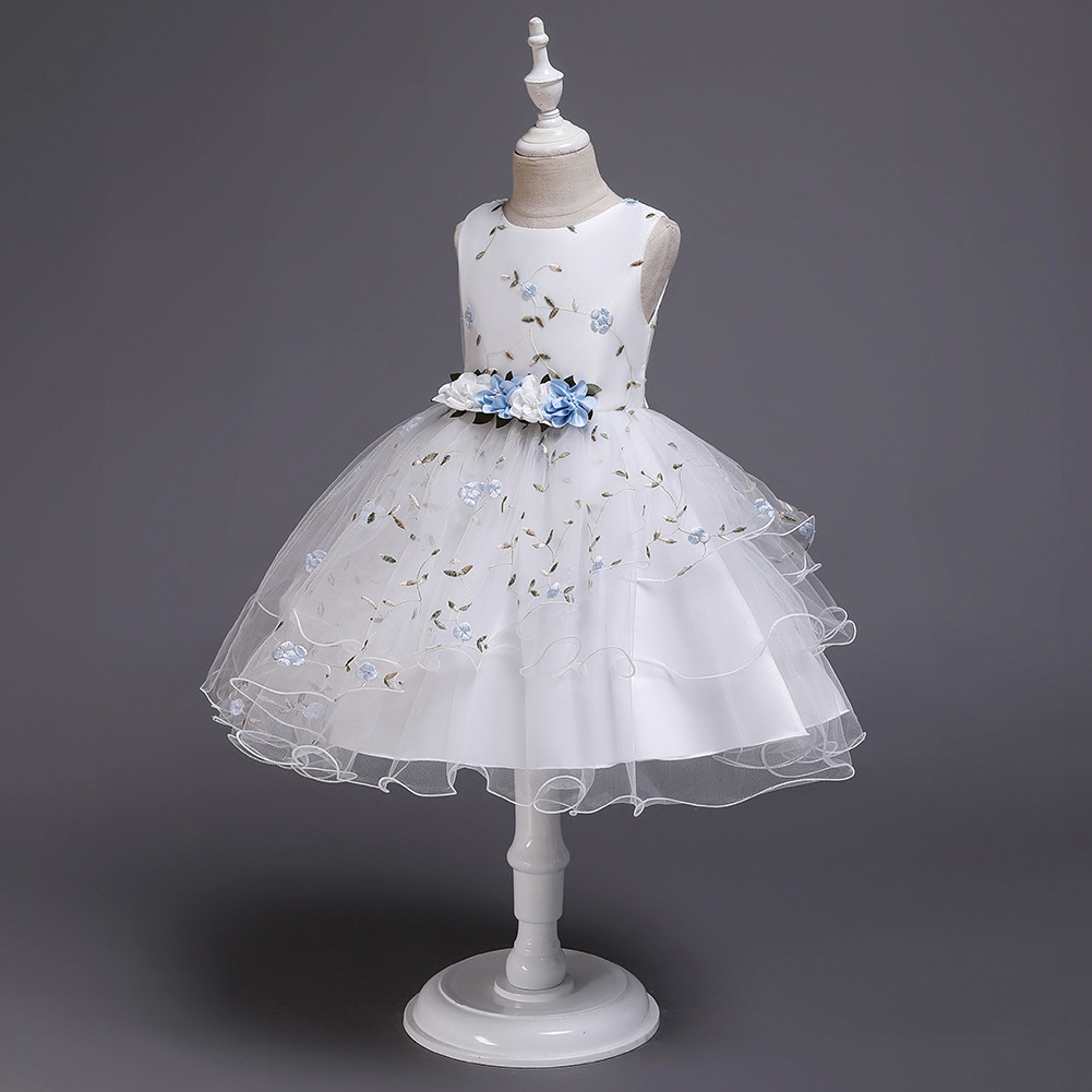 Children's Dress Floral Dress Flower Girl Dress Princess Skirt Girl Pettiskirt Costume display picture 15