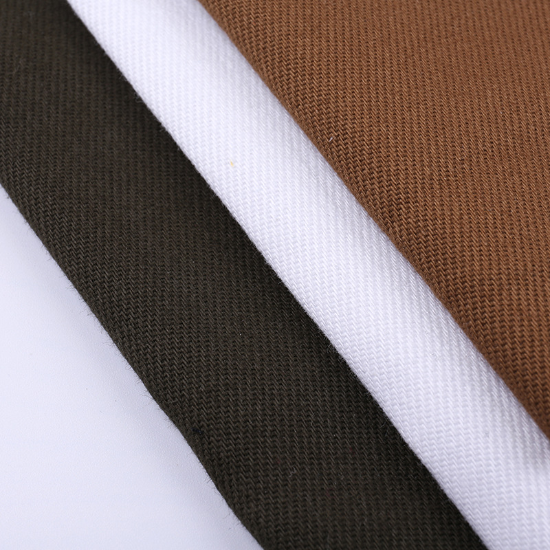 现货 16X21中厚高弹赛络纺面料 休闲男女裤时装纯棉面料厂家直销|ms